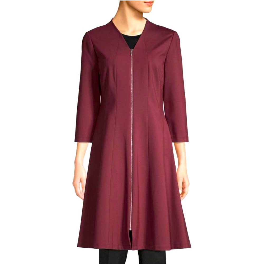 Lafayette 498 New York: Rosalie Zip-Up A-Line Dress, size 10